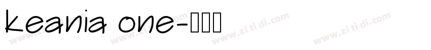 keania one字体转换